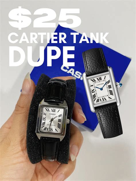 seiko tank cartier|cartier tank dupe casio.